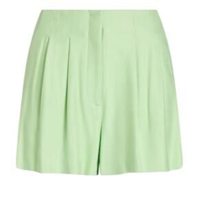 Veronica Beard shorts Gable pleated twill light green size 14